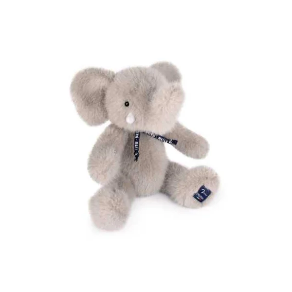Peluche Sowen Elephant gris 30 cm - Maïlou Tradition