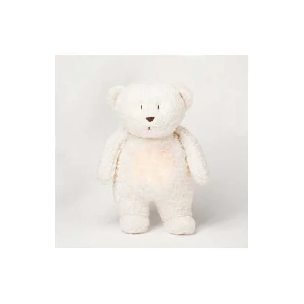 Peluche veilleuse musicale ourson Blanc polaire - Moonie