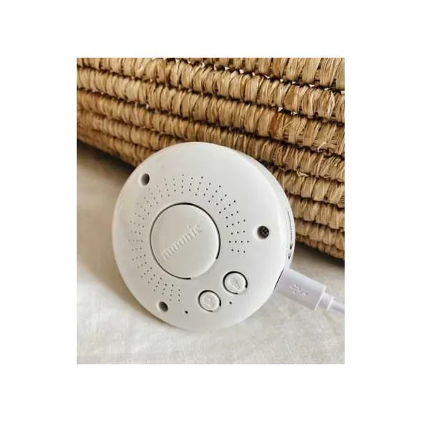 Peluche veilleuse musicale ourson Blanc polaire - Moonie