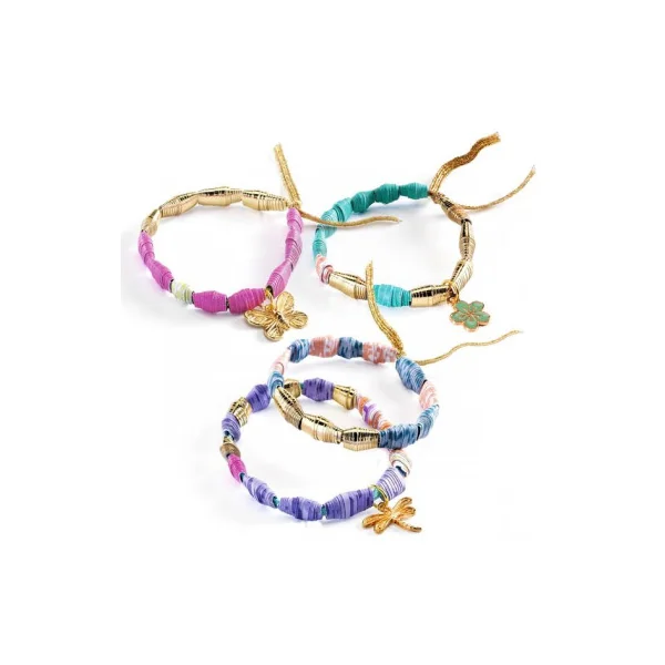Perles papier et bracelets à créer Chics et dorés - Do it Yourself Djeco