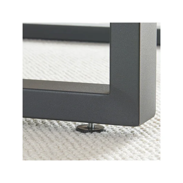 Pieds de Table Acier 30 x 43 cm Noir