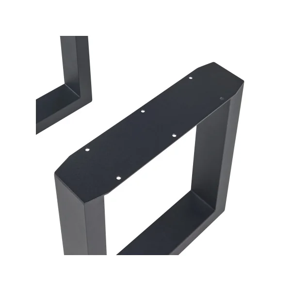 Pieds de Table Acier 30 x 43 cm Noir