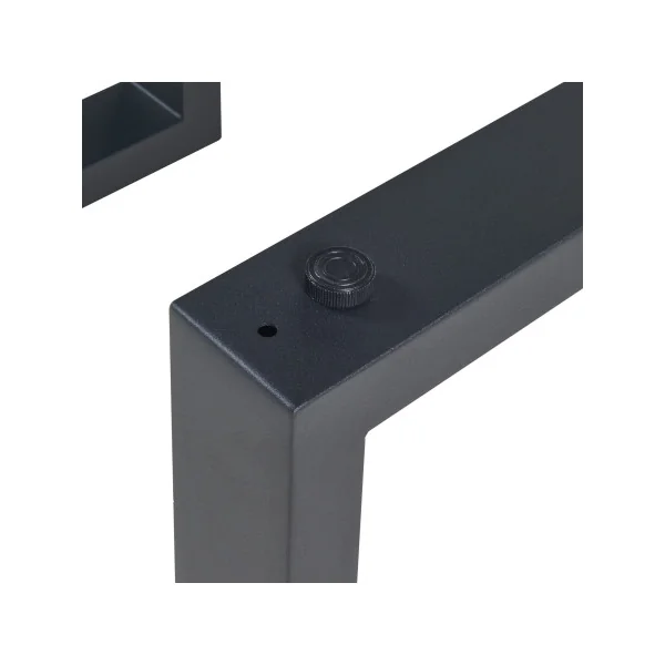 Pieds de Table Acier 30 x 43 cm Noir