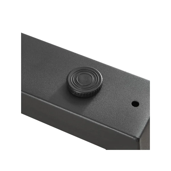 Pieds de Table Acier 75 x 72 cm Noir Epuré