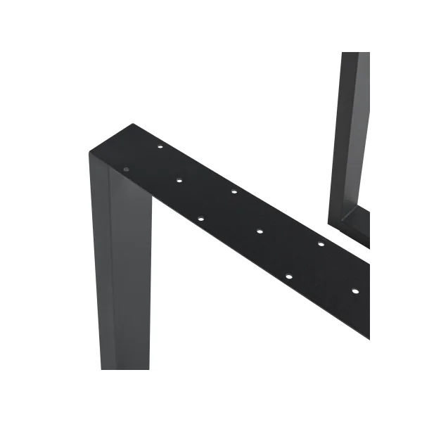 Pieds de Table Acier 75 x 72 cm Noir Moderne
