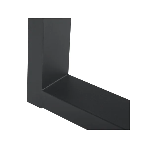 Pieds de Table Acier 75 x 72 cm Noir Moderne