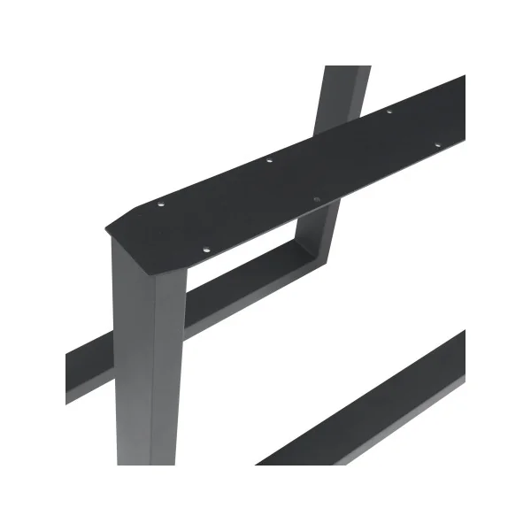 Pieds de Table Acier 90 x 72 cm Noir