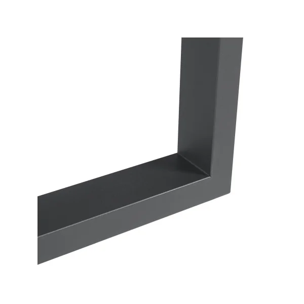 Pieds de Table Acier 90 x 72 cm Noir