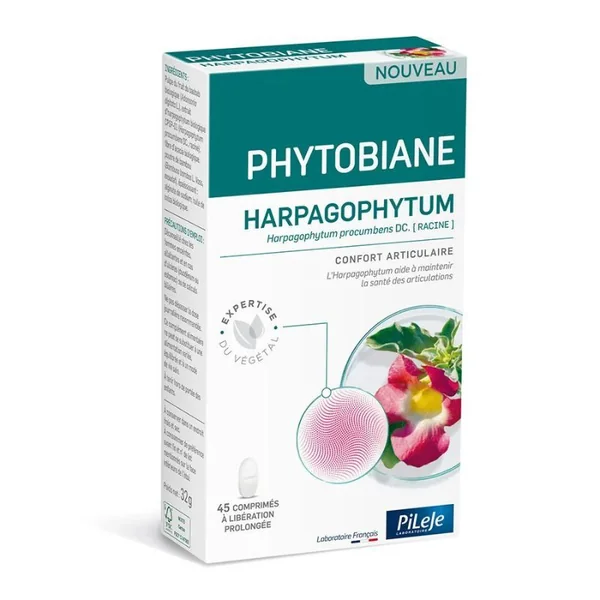 Pileje Phytobiane Harpagophytum - 45 Comprimés - Confort Articulaire