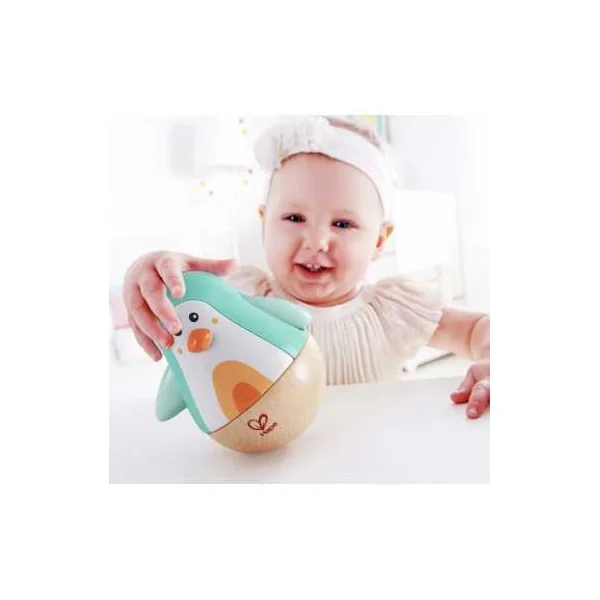 Pingouin culbuto turquoise - Hape