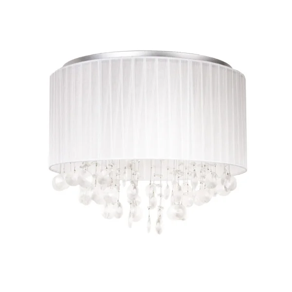 Plafonnier rond cristal Ø 43 cm, 4 x G9