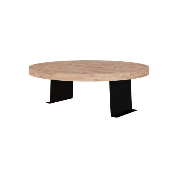 Plateau d'Accoudoir de Canapé Effet Bois Ø 34 cm