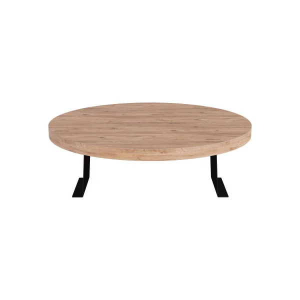 Plateau d'Accoudoir de Canapé Effet Bois Ø 34 cm