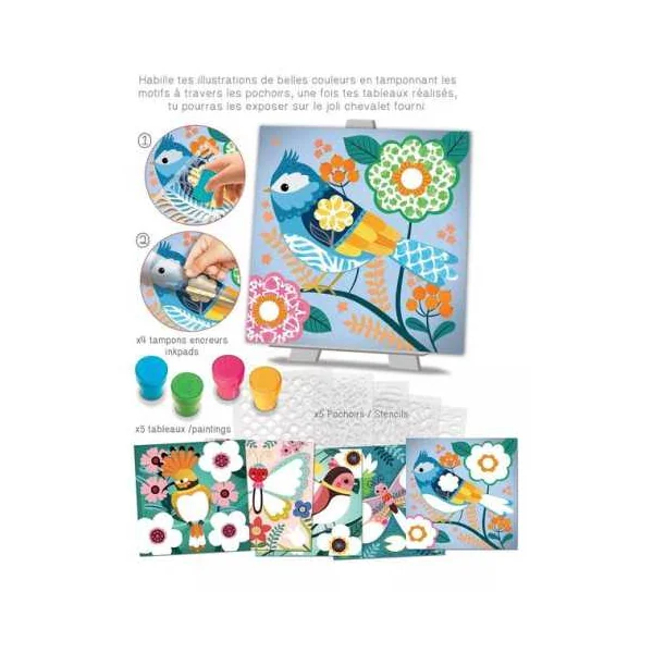 Pochoirs motifs couleurs du printemps - CréaLign'