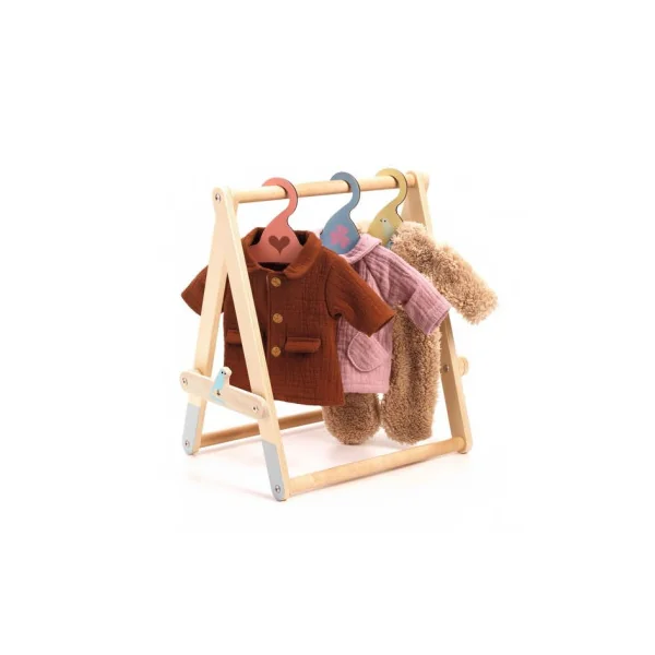Portant vêtements et 3 cintres Pomea - Djeco