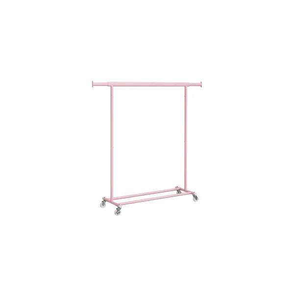 Portant à Vêtements Mobile Rose Bonbon Charge 90 kg