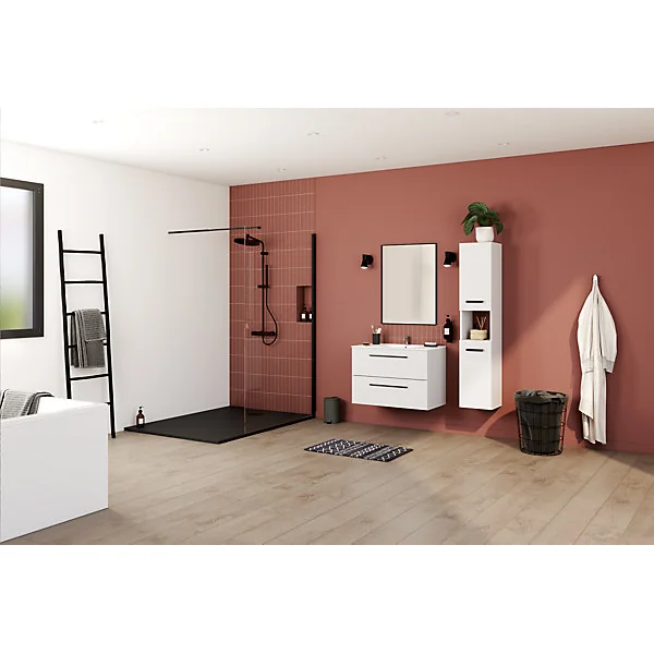 Porte distributeur de savon mural noir GoodHome Elland