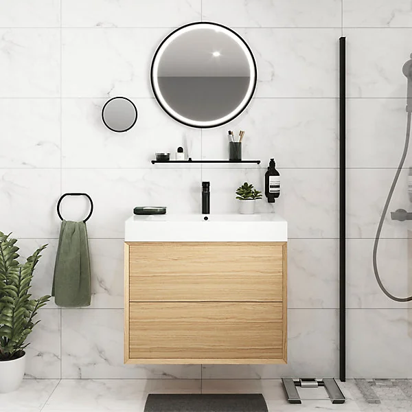 Porte distributeur de savon mural noir GoodHome Elland
