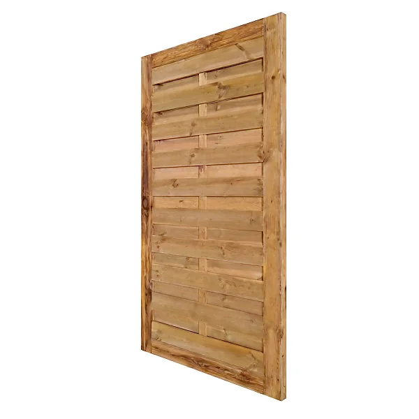 Porte en bois Blooma Arve marron 90 x h.180 cm