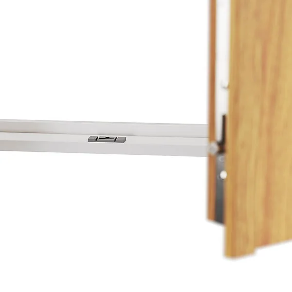 Porte fenêtre bois 1 vantail GoodHome - l.80 x h.205 cm, tirant droit