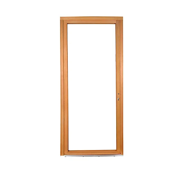 Porte fenêtre bois 1 vantail l.80 x H.215 cm tirant droit GoodHome