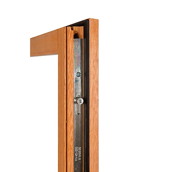 Porte fenêtre bois 2 vantaux GoodHome - l.120 x h.205 cm, tirant droit