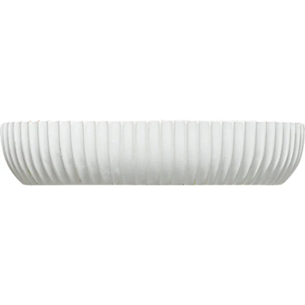 Porte savon en polyrésine blanc et bambou L.12,5 x H.2,5 x P.9 cm, 5Five Modern