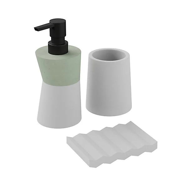 Porte savon gris nuage l.12 x 1,8 x P.8, GoodHome Elland