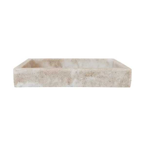 Porte savon rectangulaire en polyrésine, effet pierre, GoodHome Cenia