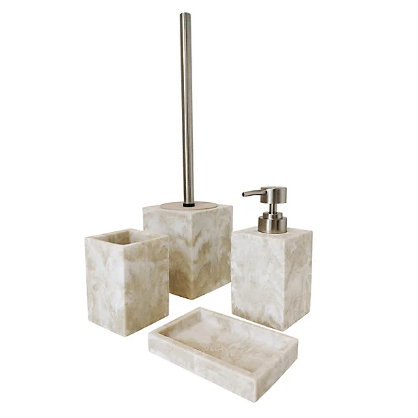 Porte savon rectangulaire en polyrésine, effet pierre, GoodHome Cenia