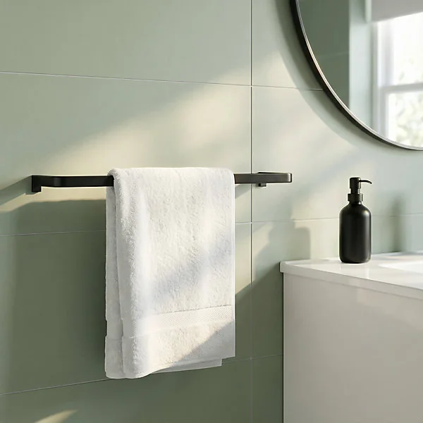 Porte serviettes 40 cm noir GoodHome Elland
