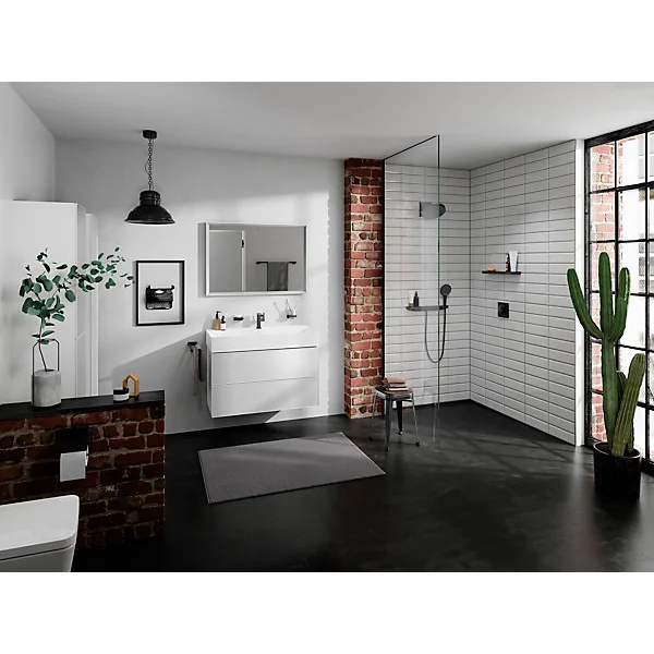 Porte serviettes 65 cm noir mat Addstoris Hansgrohe
