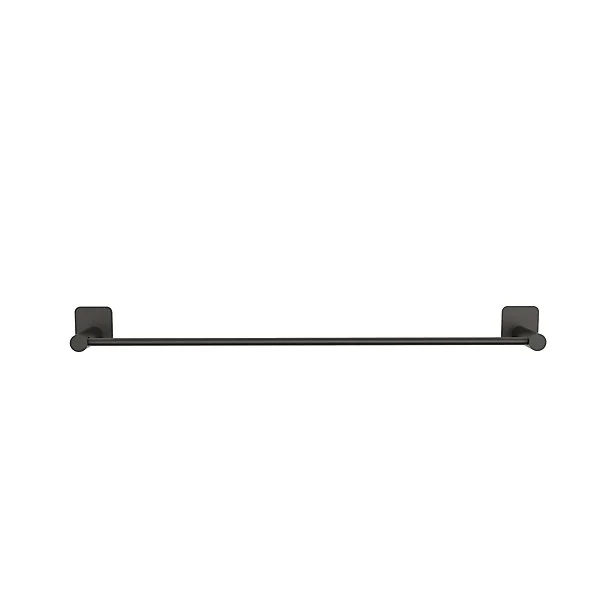 Porte serviettes acier noir Koros GoodHome 60 cm