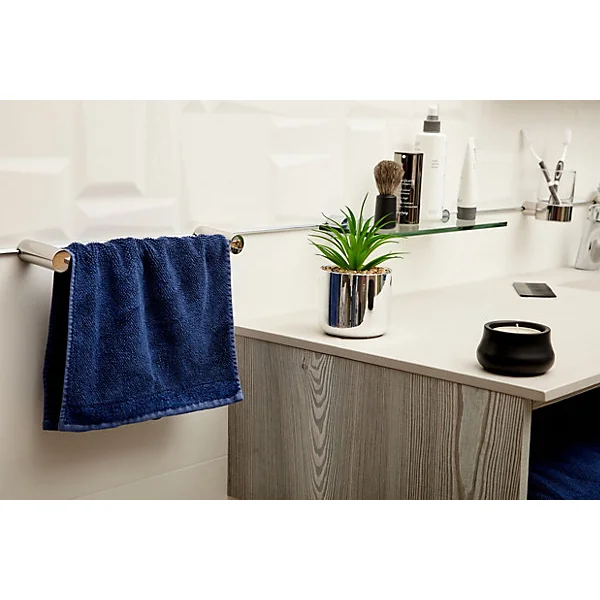 Porte serviettes mural à clipser inox L.30 cm Mat Inter Bilbao