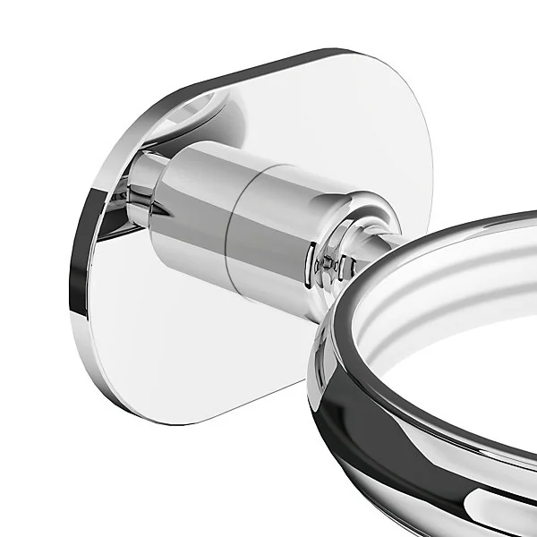 Porte sèche-cheveux en acier inoxydable chromé Cavally GoodHome