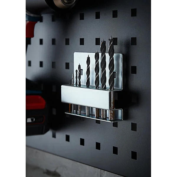 Porte-forets Magnusson MWSA010 pour panneau perforé l.91 x P.25 x H.112 mm
