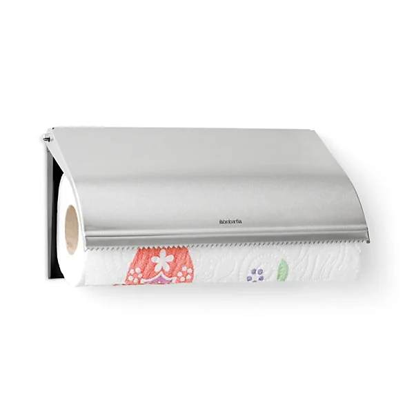 Porte-rouleau de cuisine mural en acier Brabantia
