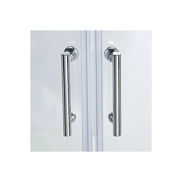 Portes de douche angle circulaire Cooke & Lewis Onega transparent 80 x 80 cm