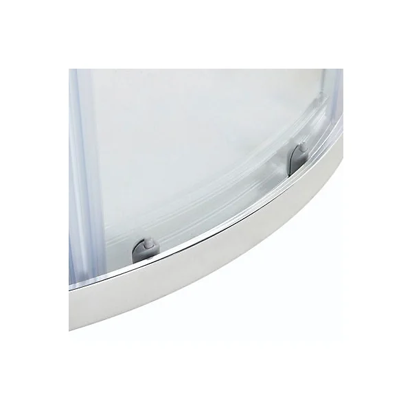 Portes de douche angle circulaire Cooke & Lewis Onega transparent 80 x 80 cm