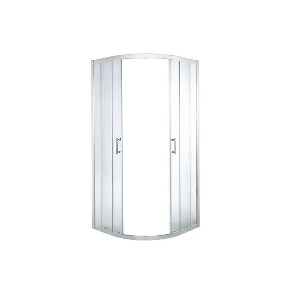 Portes de douche angle circulaire Cooke & Lewis Onega transparent 90 x 90 cm