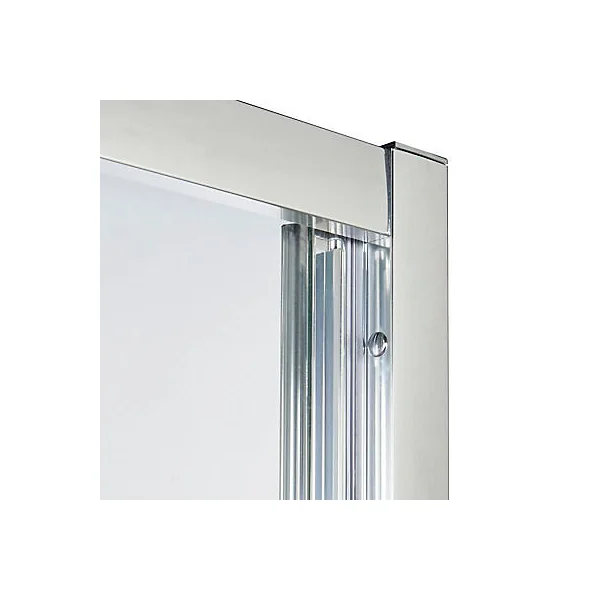 Portes de douche angle circulaire Cooke & Lewis Onega transparent 90 x 90 cm
