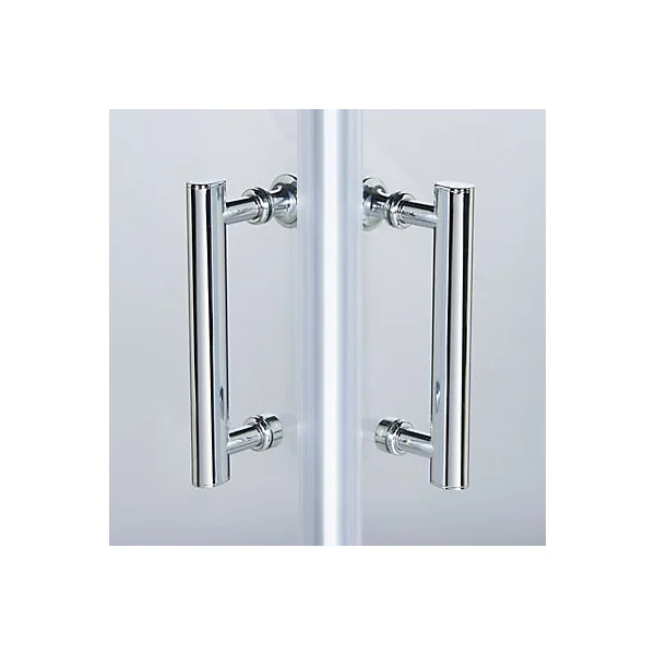 Portes de douche angle droit Cooke & Lewis Onega transparent 80 x 80 cm