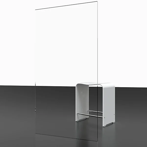 Portes de douche battantes en niche 100 x 200 cm, verre anticalcaire, profilé noir mat, Schulte Impériale Trend 2.0