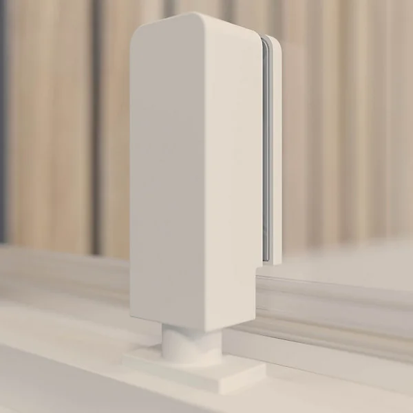 Portes de douche battantes en niche 90 x 200 cm, verre anticalcaire, profilé blanc mat, Schulte Impériale Trend 2.0