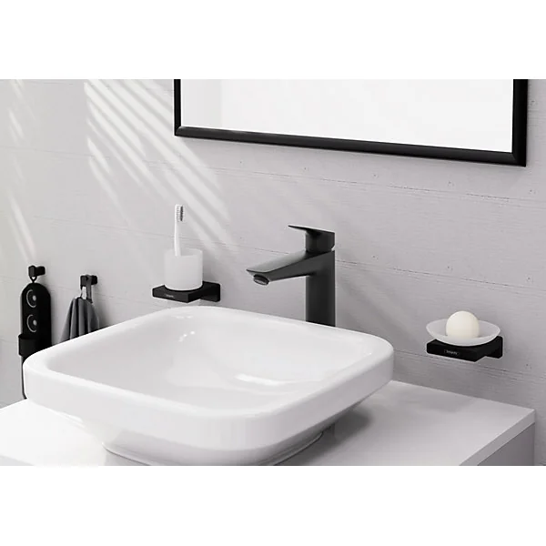 Porte-savon noir mat Addstoris Hansgrohe