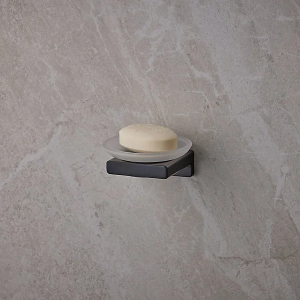 Porte-savon noir mat Addstoris Hansgrohe