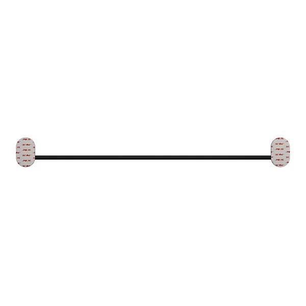 Porte-serviettes mural en acier inoxydable noir l.60 cm Cavally GoodHome