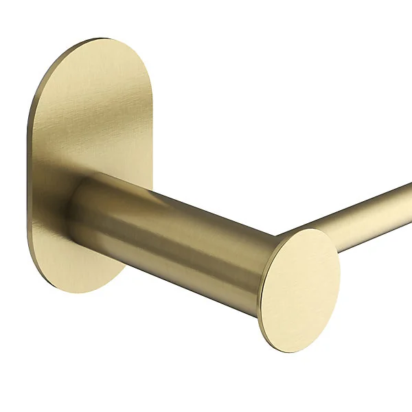 Porte-serviettes mural en acier inoxydable or l.40 cm Cavally GoodHome