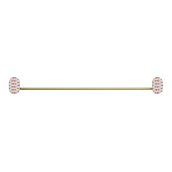 Porte-serviettes mural en acier inoxydable or l.60 cm Cavally GoodHome