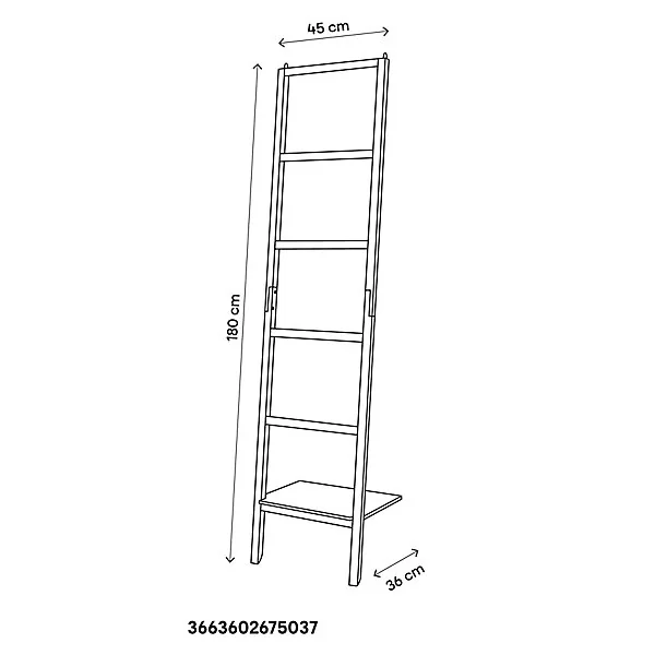 Porte-serviettes Nantua échelle bois GoodHome